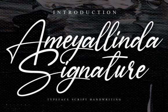 Ameyallinda Signature: A Modern Font for Branding