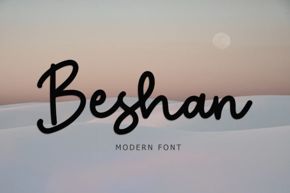 Beshan Typeface: A Relaxed Script for Modern Editorial Design