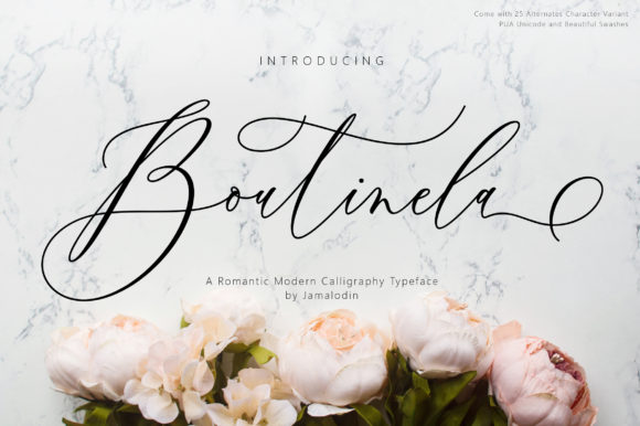 Boutinela: The Elegant Handwritten Font for Crafters