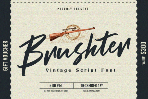 Brushter: A Retro Handwritten Font for Makers