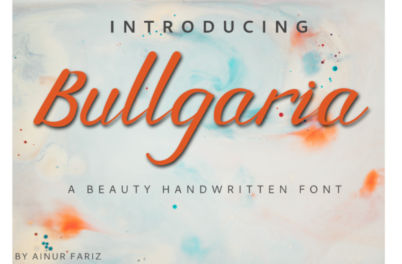 Bullgaria: A Handwritten Font for Branding