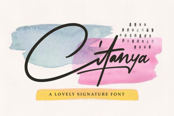 Citanya Font: Elevating Brand Identity with Handwritten Style