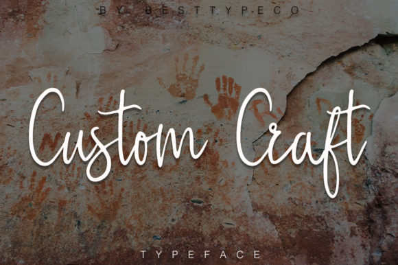 Custom Craft Font for Modern Web Design