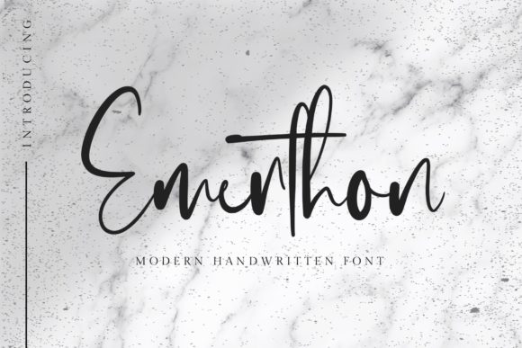 Emerthon: A Modern Handwritten Font for Branding