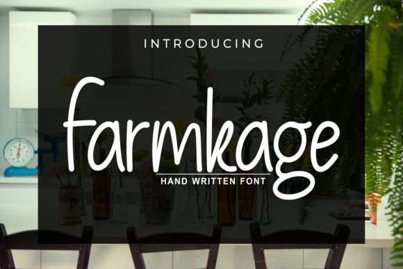 Farmkage: A Friendly Handwritten Font for Editorial Design