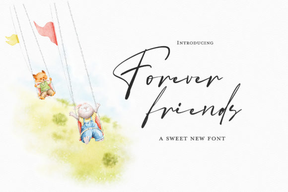 Forever Friends: A Timeless Script Font for Editorial Design