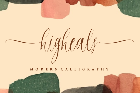 Higheals: An Elegant Script Font for Makers