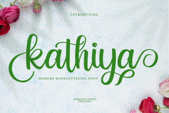 Kathiya: A Warm Script Font for Modern Editors