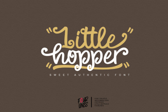 Little Hopper: A Playful Handwritten Font for Branding