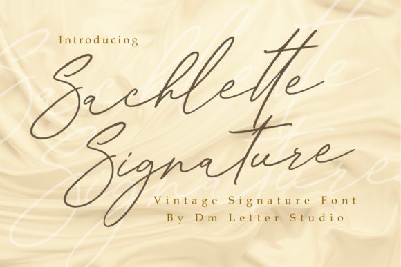 Sachlette Signature Font for Digital Design