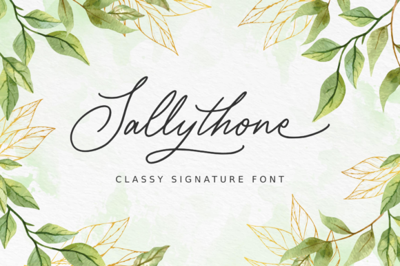 Sallythone: A Script Font for Modern Web Design