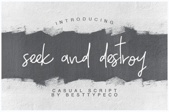 Seek and Destroy: A Handwritten Font for Bold Branding