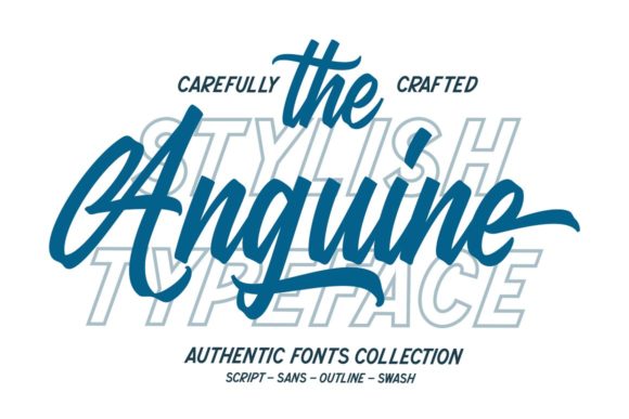 The Anguine: A Handwritten Font for Branding