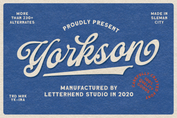 Yorkson: A Retro Script Font for Editorial Design